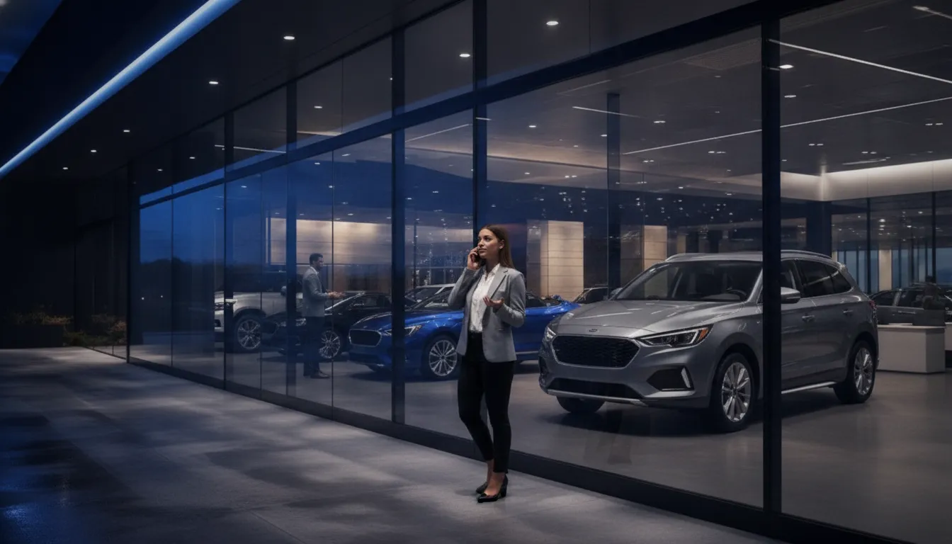 Dealership team managing Messenger lead conversations